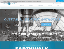 Tablet Screenshot of earthwalkorthotics.com
